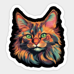 Somali Cat  Smiling Sticker